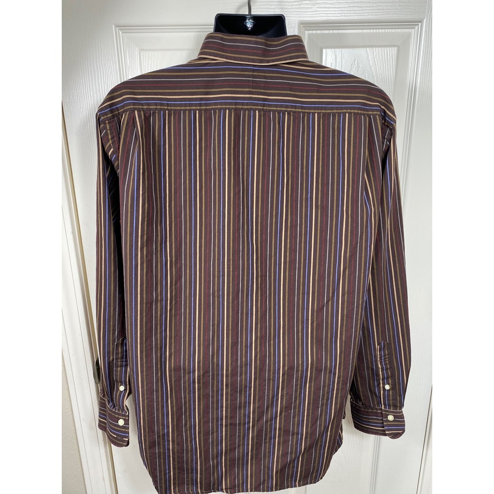 GAP Striped Button Down Shirt Long Sleeve Casual Men's Dress Shirt XL - Picture 2 of 6